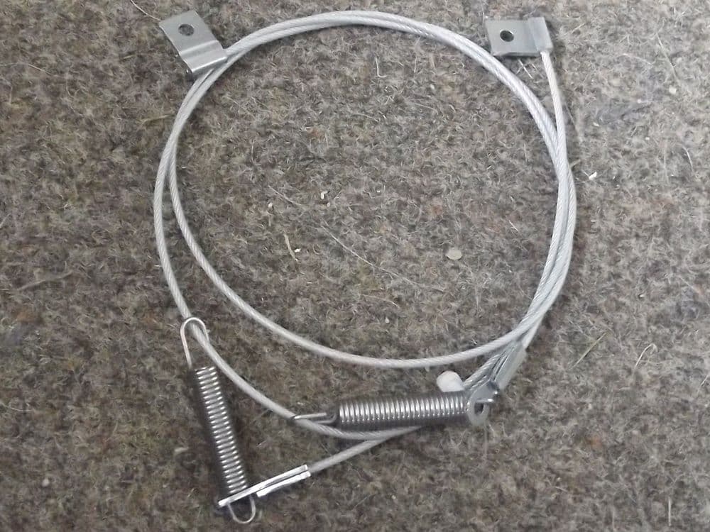 Soft top side tension cables Mazda MX-5 mk1 pair with springs