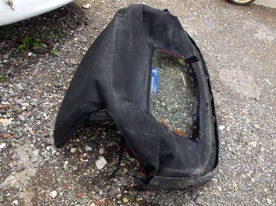 Soft top with frame, black mohair, MX-5 mk3, a, USED