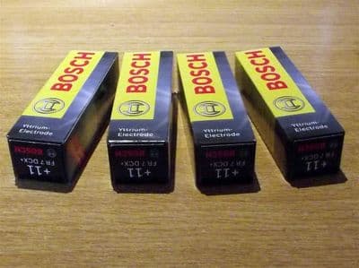 Spark plug set, Bosch, Mazda MX-5 mk1, mk2 1.6 & 1.8, 4 plugs