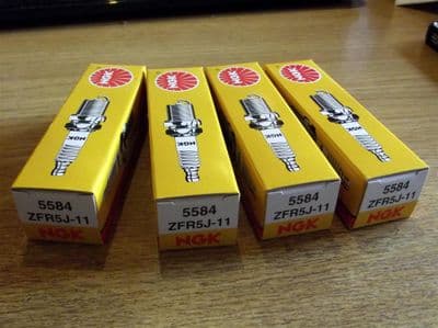 Spark plug set, NGK ZFR5J-11
