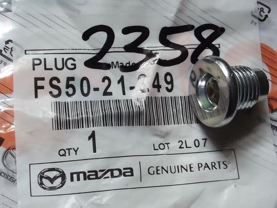 Sump oil drain plug, Mazda RX8, FS5021249