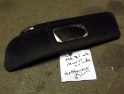 Sunvisor, l/h, Mazda MX-5 mk1, with mirror, left hand, UK type, 1-piece, USED