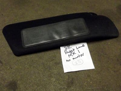 Sunvisor, r/h, Mazda MX-5 mk1, right hand, 1-piece, UK spec, USED