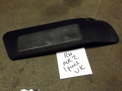 Sunvisor, r/h, Mazda MX-5 mk2, right hand, 1-piece, UK type, USED