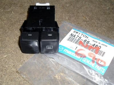 Switch, heated rear window, push/push type, Mazda MX-5 mk1, NA7566460