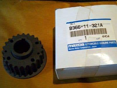 Timing belt bottom pulley, Mazda MX-5 1.6 LWSC short crank, 1989-90, B36611321A