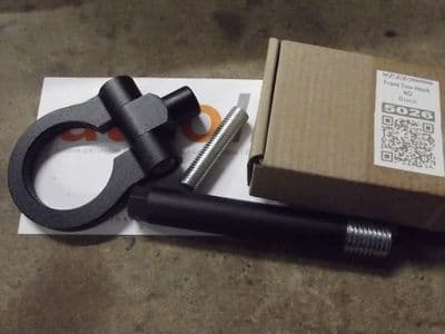 Tow hook, front, black, MX-5 mk4, JASS Performance