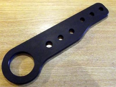 Tow hook, rear, anodised black aluminium, Mazda MX-5 mk1, JASS Performance