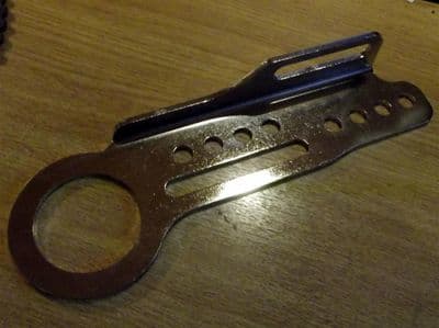 Tow hook, rear, polished s/s, MX-5 mk1, JASS Performance