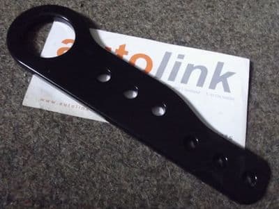 Tow hook, rear, powdercoated black aluminium, MX-5 mk1, JASS Performance