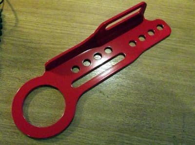 Tow hook, rear, red, Mazda MX-5 mk1, JASS Performance