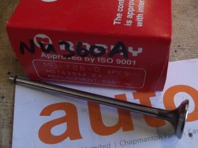 Valve, exhaust, Mitsubishi Pajero Jr.  MD163942, aftermarket