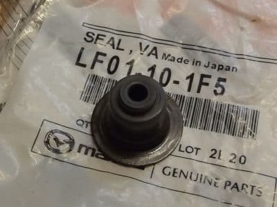 Valve stem oil seal, inlet, genuine Mazda MX-5 mk3, LF01101F5, 2005-14