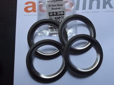 Vent Rings, 3D, s/s brushed, Mazda MX-5 mk1 & mk2, JASS Performance