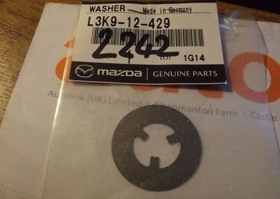 Washer, camshaft front, diamond, genuine Mazda MX-5 1.8 & 2.0 mk3, L3K912429