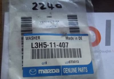 Washer, crankshaft front, diamond, genuine Mazda MX-5 1.8 & 2.0 mk3, L3H511407