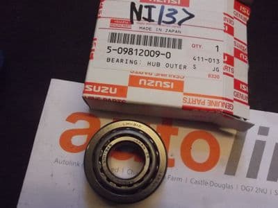 Wheel bearing, front hub outer, genuine Isuzu 117 Coupe, 5098120090