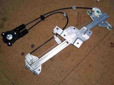 Window regulator winder mechanism, l/h, manual, Mazda MX-5 mk1, left hand, New, NA0159560J, OEM