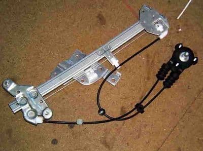 Window regulator winder mechanism, r/h, manual, Mazda MX-5 mk1, right hand, New, NA0158560J, OEM