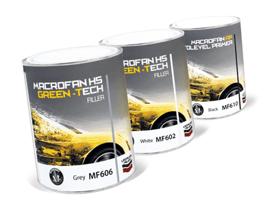 1L Macrofan HS Green-Tech Filler Grey MF606 + 500ML MH600 Hardener + 500ML MT600 Additive