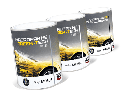 1L Macrofan HS Green-Tech Filler Grey MF606 + 500ML MH600 Hardener + 500ML MT600 Additive