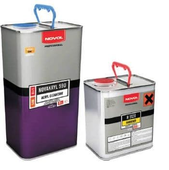 5L Novol NOVAKRYL 590 Acrylic Clearcoat HS + 2.5L H5120 Hardener