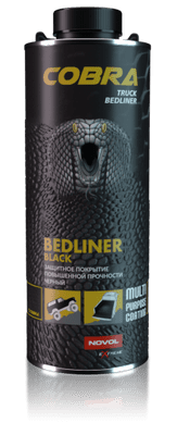 600ML Black COBRA Truck Bedliner + 200ML Hardener
