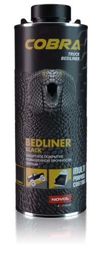 600ML Black COBRA Truck Bedliner + 200ML Hardener