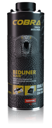 600ML Black COBRA Truck Bedliner + 200ML Hardener