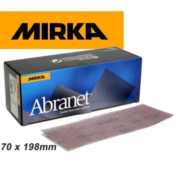 Box (Of 50) P240 Abranet Strips 70 x 198mm No Hole