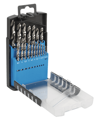 Sealey AK47191 HSS Split Point Fully Ground Drill Bit Set 19pc Metric