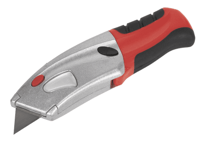 Sealey AK8603 Retractable Utility Knife Quick Change Blade