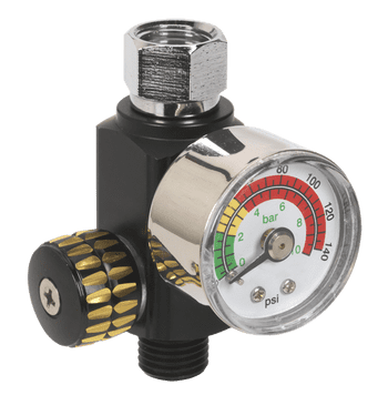 Sealey AR01 On-Gun Air Pressure Regulator/Gauge