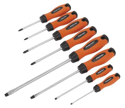 Sealey HV003 Screwdriver Set 8pc Hi-Vis Orange