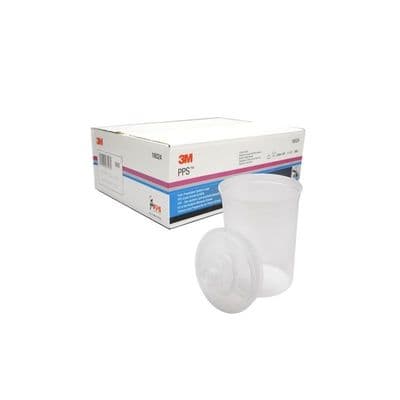 3M 200 Micron 850ml Paint Preparation System (PPS) Lids & Liners (Pkt 25)