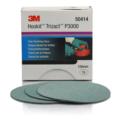3M 50414 Trizact Fine Finishing Discs P3000 150 mm Pack 15