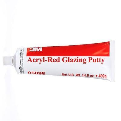 3M Acryl-Red Glazing Putty 12oz Tube