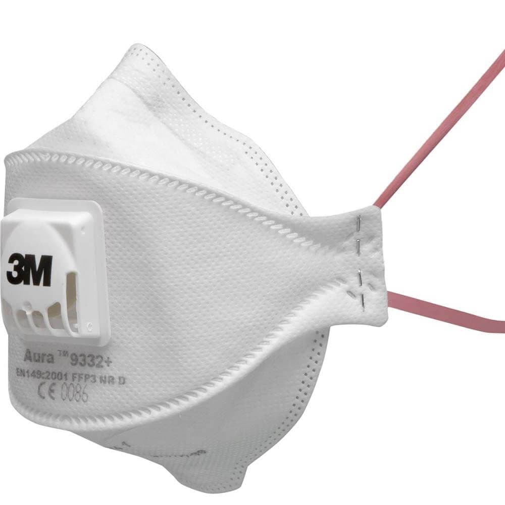 3M Aura 9332 Valved Particulate Respirator FFP3 NR D 10 Masks