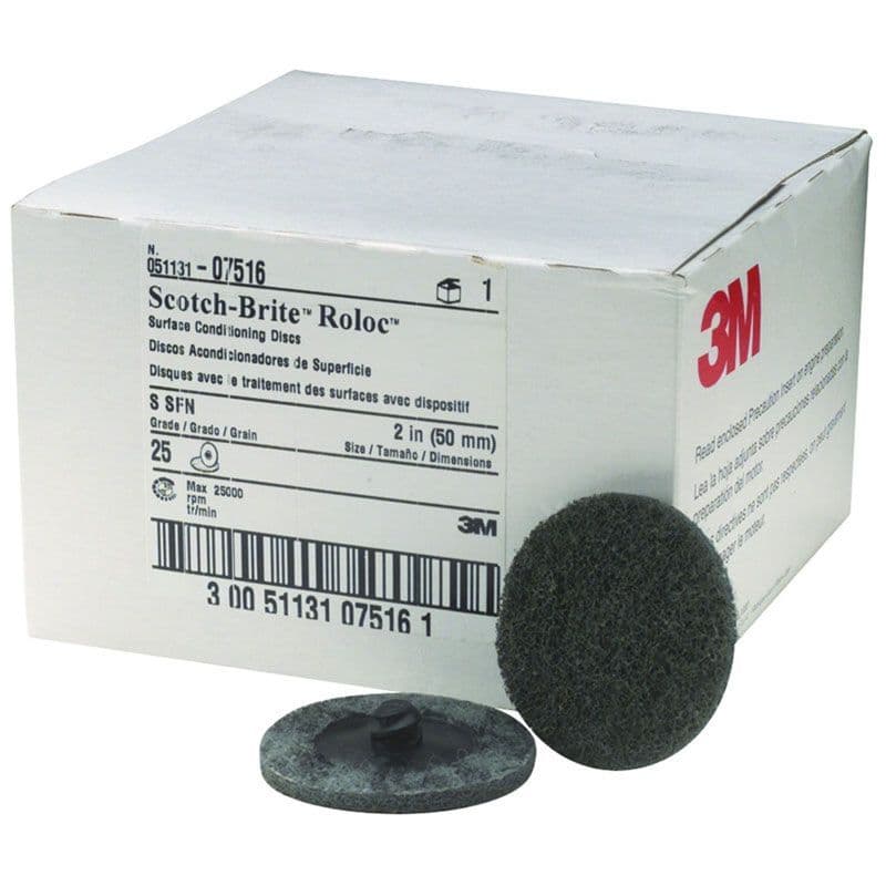 3M Scotch Brite Roloc Surface Conditioning Disc Grey 50 Mm Qty Of 25 3m-scotch-brite-roloc-surface-conditioning-disc-grey-50-mm-qty-of-25