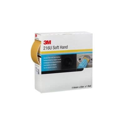 3M Soft Hand Abrasive Roll 216U, Precut 114 mm x 25 m