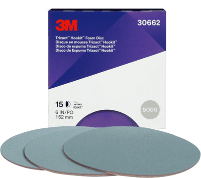 3M Trizact Hookit Foam Disc P5000 15 Pack 152mm was 3M 51130