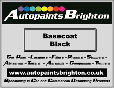 Basecoat Black Car Paint 1L/2.5L/5L