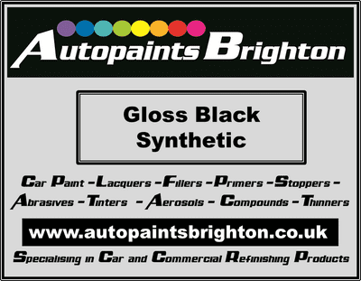 Black Gloss Synthetic Car Paint 5L Ready Made