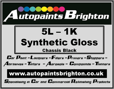 Chassis Black 1K Synthetic Gloss Paint 5L Autopaints