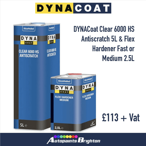 DYNACOAT Clear 6000 HS Antiscratch 5L and Flex hardener (SELECT) 2.5L