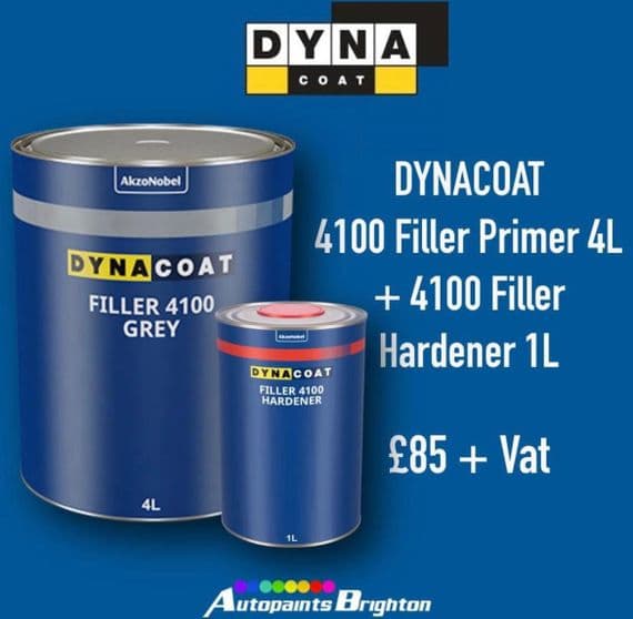 DYNACOAT FILLER PRIMER 4100 4L + 4100 HARDENER 1L GREY
