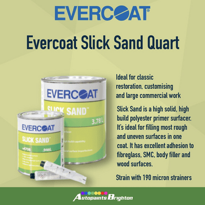 Evercoat Slick Sand High Build Polyester Spray Filler (Select Size)