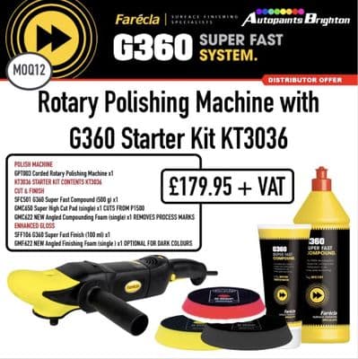 Farecla Rotary Polishing Machine with G360 Starter Kit KT3036