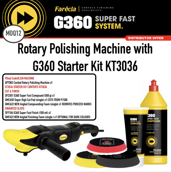 Farecla Rotary Polishing Machine with G360 Starter Kit KT3036