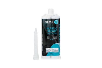 GERKO PLASTIC REPAIR 50 ML BLACK FAST 30 SEC OR MEDIUM 90 SEC BUY 6 FOR £9.20 EACH